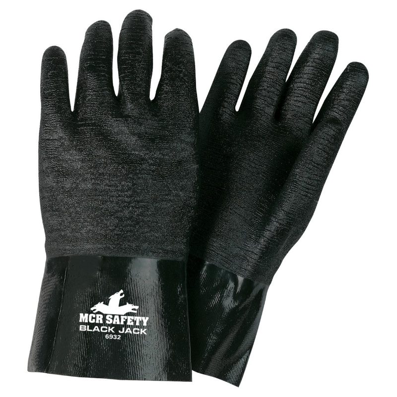 MCR Safety Gloves Blackjack, 12",Etched (6932)