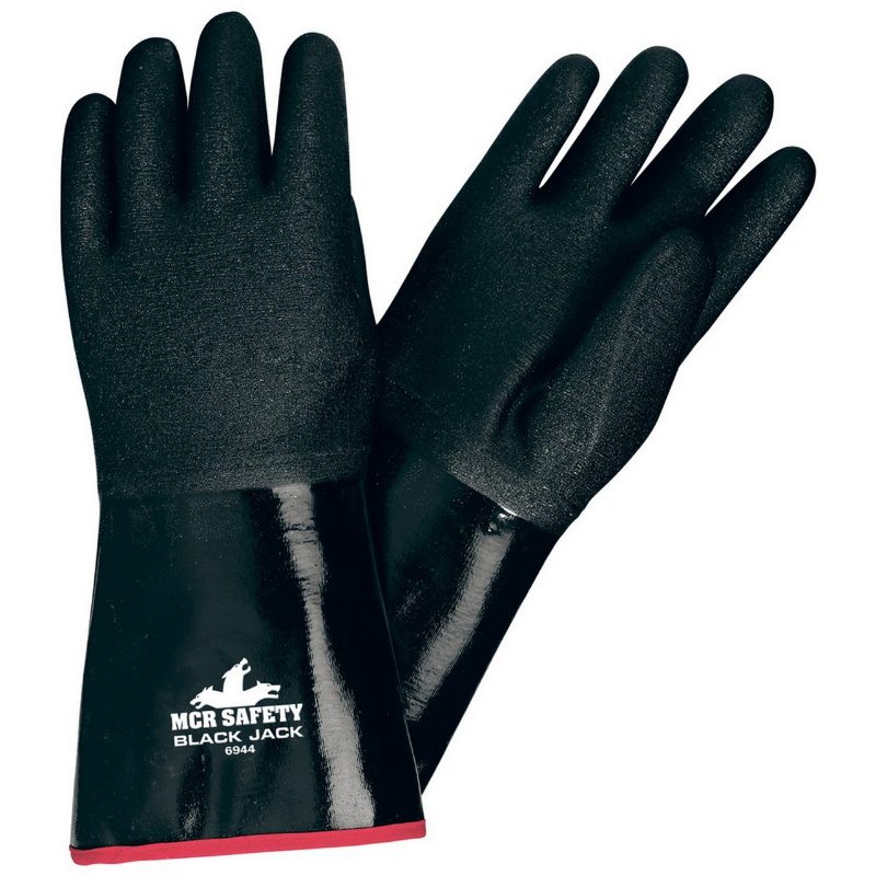 MCR Safety Gloves Blackjack, 14", Etched/Foam XL (6944XL)