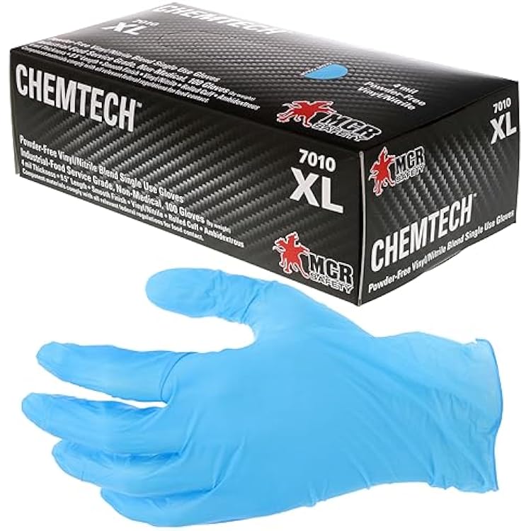 MCR Safety Gloves Vinyl/Nitrile Dis Ind S (7010S)