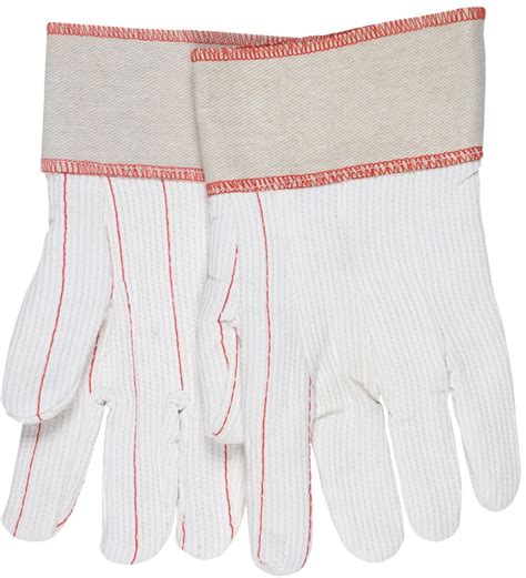 MCR Safety Gloves Double Palm Poly Cotton Nap-In K/W (9018CDPC)