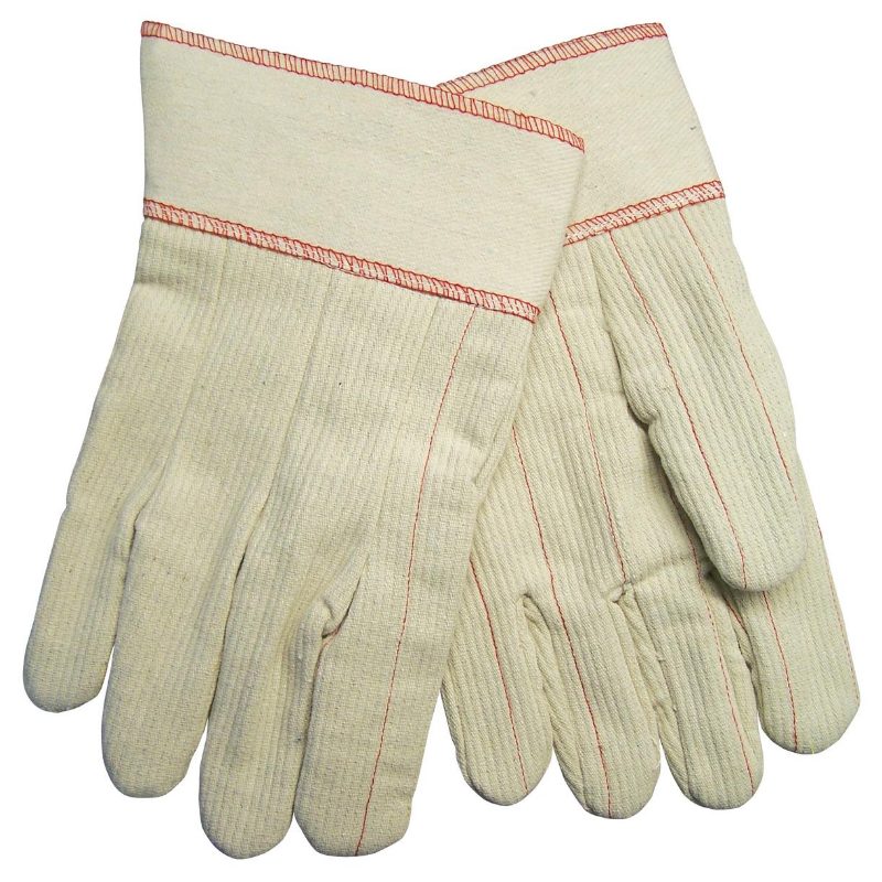 MCR Safety Gloves Cord Dbl Plm Poly Cotton Nap-In Lam. S/C (9018CDPCS)