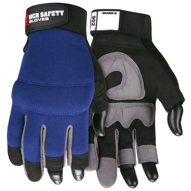 MCR Safety Gloves MCR Safety Multi-Task Three Fingerless (902S)