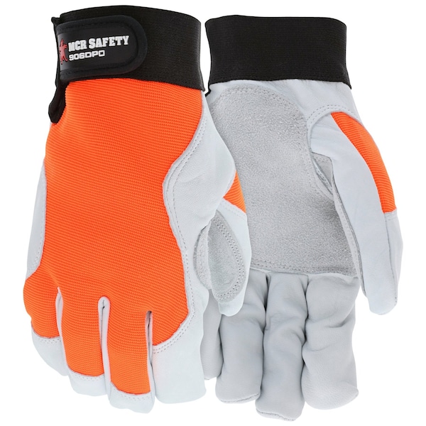 MCR Safety Gloves MCR MT Goat w/ Cow DPalm S (906DPOS)