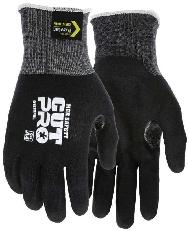 MCR Safety Gloves CutPro,18ga,Black Diamond,SNF XL (90780XL)
