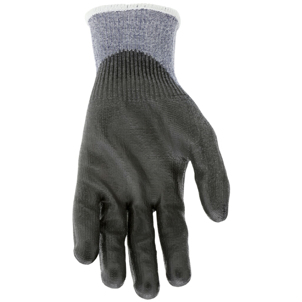 MCR Safety Gloves 13g,CutPro,NavyBlue HyperMax,Gray PU XXS (92793PUXXS)