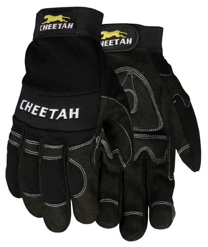 MCR Safety Gloves MCR Safety Cheetah Blk Reinforced Palm (935CHS)