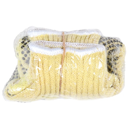 MCR Safety Gloves Lgt Wgt Kevlar/Cotton Plaited 2-Side Dot (9363LE)