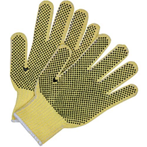 MCR Safety Gloves Lgt Wgt Kevlar/Cotton Plaited 2-Side Dot (9363SE)