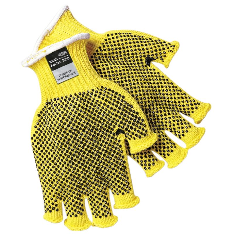 MCR Safety Gloves Kevlar Fingerless 2 dots (9369S)