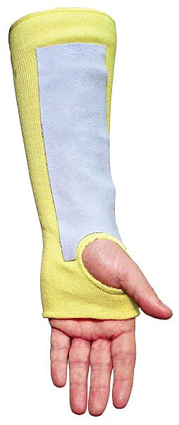 MCR Safety Gloves Kev 14" Thb Slot Slv With Leather Pad (9374TL)