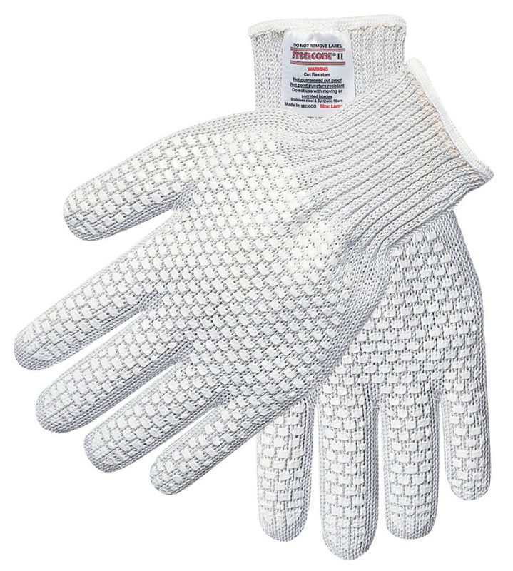 MCR Safety Gloves 7 Gauge Steelcore PVC Blocks (9381LLH)