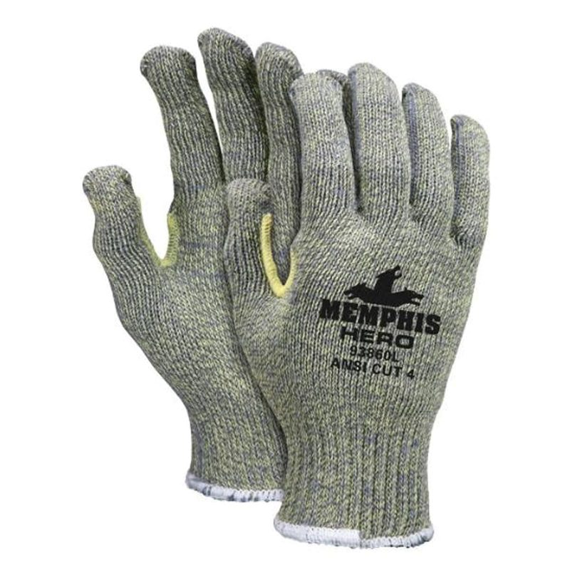 MCR Safety Gloves Memphis HERO 7GA Kevlar/Steel Shell L (93860L)