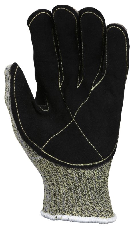 MCR Safety Gloves Memphis HERO 7GA Kev/Steel w/lea palm (93861M)