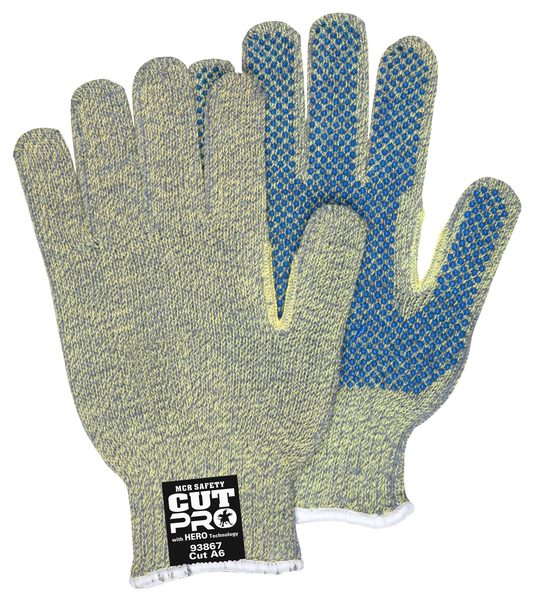 MCR Safety Gloves Memphis HERO 7GA 1-SIDED DOTS XL (93867XL)