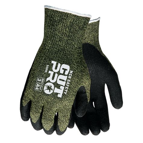 MCR Safety Gloves Kevlar/Stainless Steel, Black, Latex Dip (9389S)