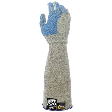 MCR Safety Gloves Kevlar Armor Tech XXL-extended wrist dot (9399GXXL)