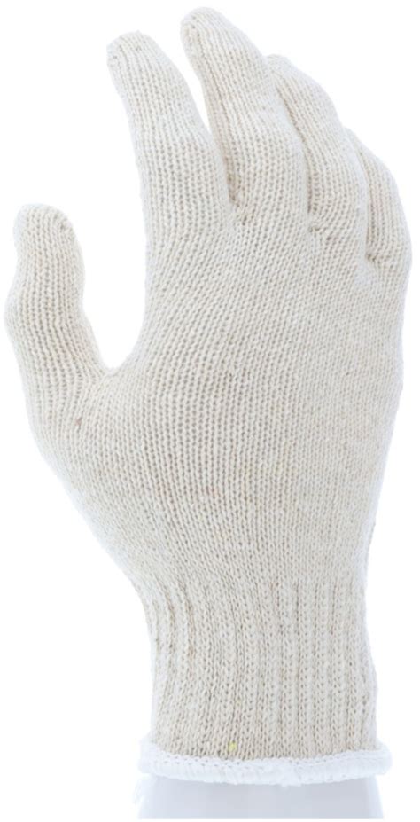 MCR Safety Gloves Reg Weight Cotton/Polyester, Nat (9500MM)