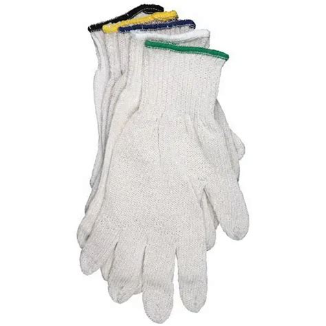 MCR Safety Gloves Reg Weight Cotton/Polyester Black (9500SB)