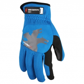 MCR Safety Gloves Multi-Task HyperFit Design, Blue (951S)