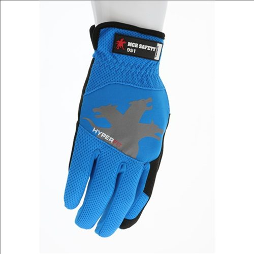 MCR Safety Gloves Multi-Task HyperFit Design, Blue (951XXL)