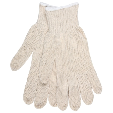 MCR Safety Gloves Econ Cotton/Polyester Nat'l 7 Gauge (9636L)