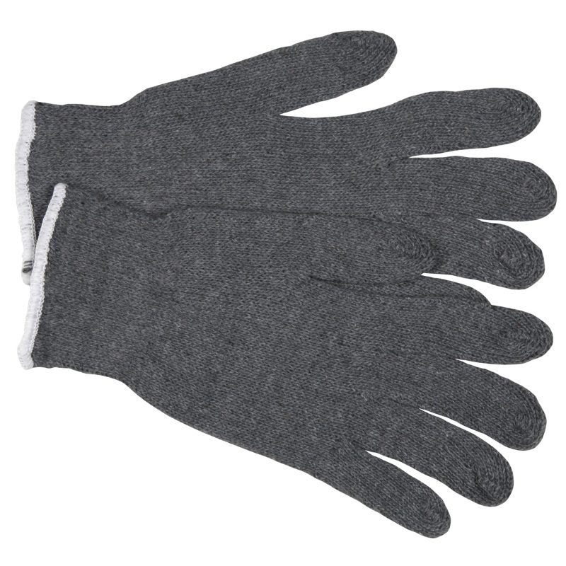 MCR Safety Gloves Econ Cotton/Polyester Gray 7 Gauge (9637L)