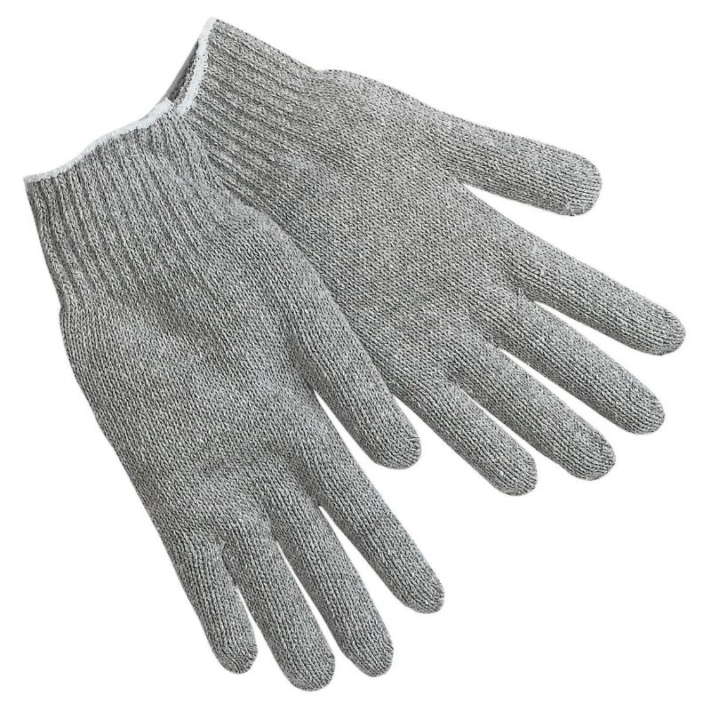 MCR Safety Gloves Economy Cotton/Polyester Gray (9637LM)