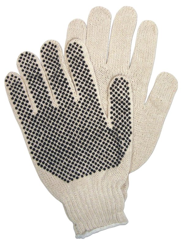 MCR Safety Gloves Cotton/Polyester 1-Side Dot (9650MM)