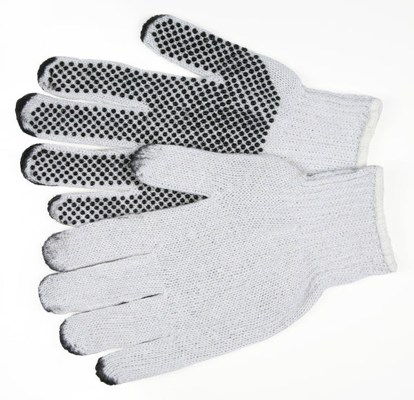MCR Safety Gloves Reg Dot 1 Side White 7 Gauge (9650S)