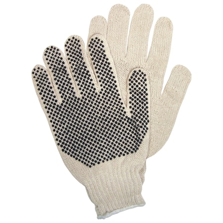 MCR Safety Gloves Reg Dot 1 Side Nat'l 7 Gauge M (9658M)