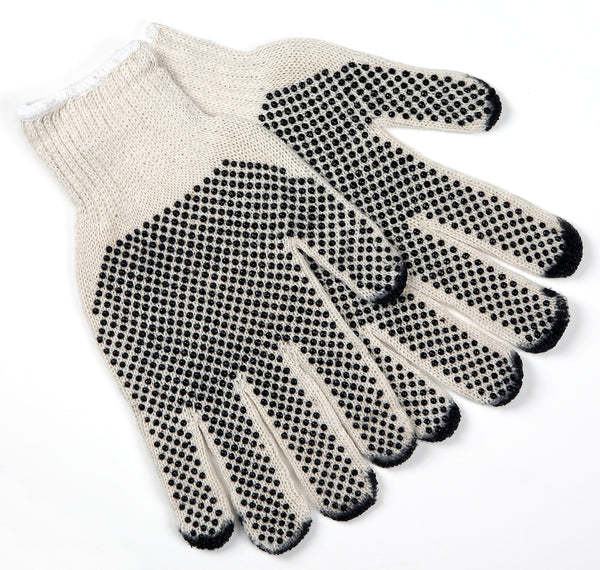 MCR Safety Gloves Reg Dot 2 Side Nat'l 7 Gauge W/ Tips (9667L)