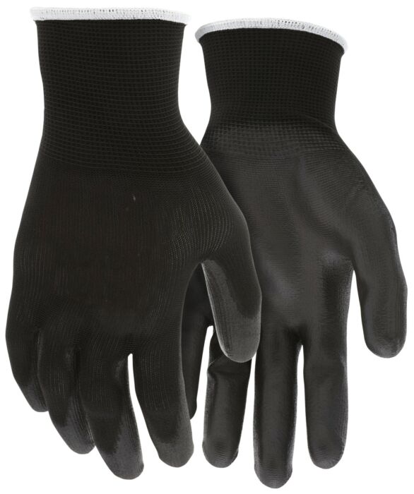 MCR Safety Gloves Black Poly Black PU 13 Gauge XL (96699XL)