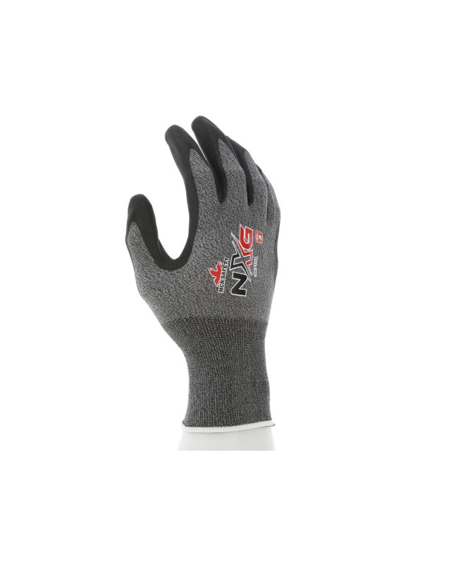 MCR Safety Gloves S&P Nylon, Blk NF, Ltx Free,15g, L (96715L)