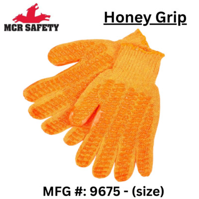 MCR Safety Gloves Heavy Cotton/Polyester Blend-HoneyComb (9675XLM)