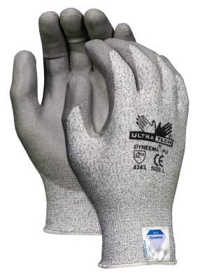 MCR Safety Gloves Ultra Tech Diamond Tech, S&P PU L (9676L)