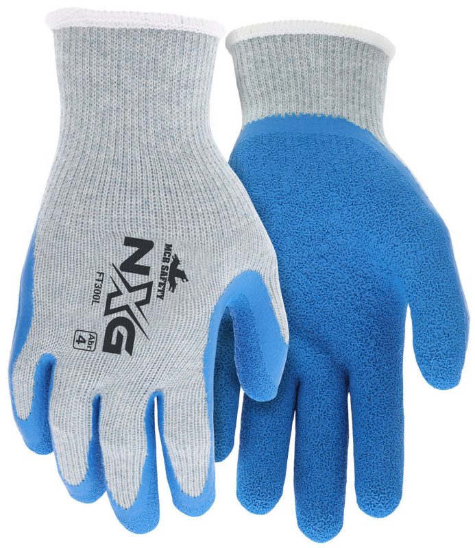 MCR Safety Gloves Cotton/Polyester Gray Honeycomb (9676LM)