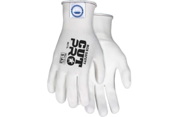 MCR Safety Gloves Ultra Tech DiamondTech White, White PU L (9677L)