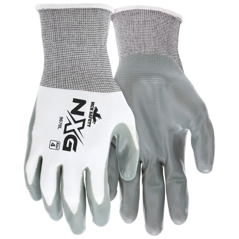 MCR Safety Gloves 13 Gauge Nylon Gray NBR (9679XS)