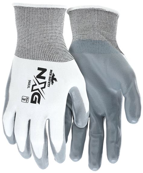 MCR Safety Gloves Ultratech Gray NBR 15 Gauge (9683XL)
