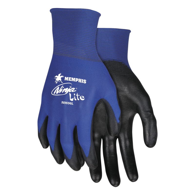 MCR Safety Gloves Ultra Tech Stretch Latex, Over Knuck (9698L)