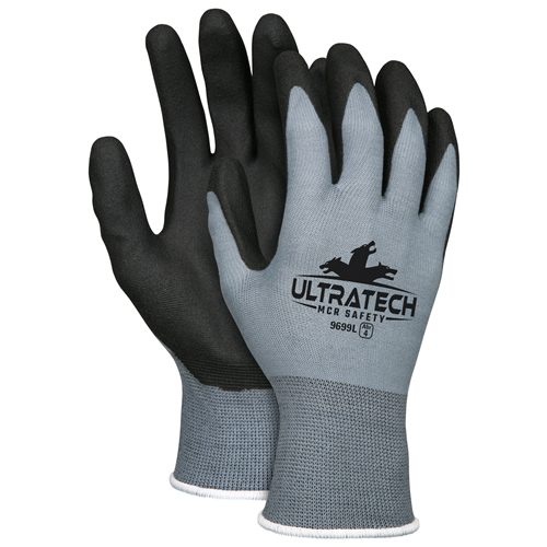 MCR Safety Gloves Ultra Tech HPT Black 15 Gauge (9699XL)