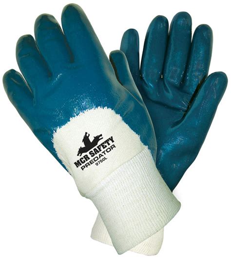 MCR Safety Gloves Predator,Palm Coated,Knit Wrist,Ladies (9750S)