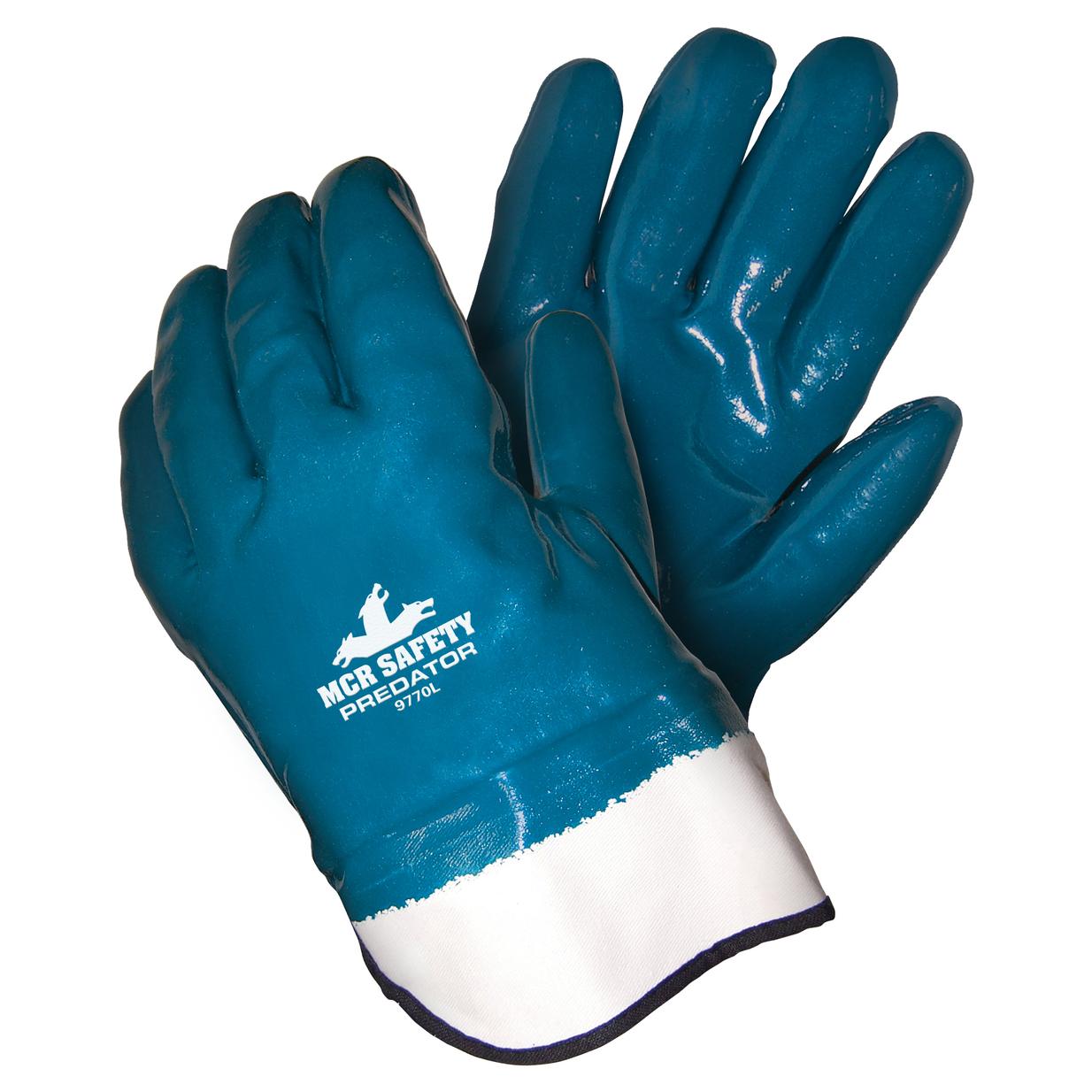 MCR Safety Gloves Predator,Fully Coated,Safety Cuff, Foam (9770)