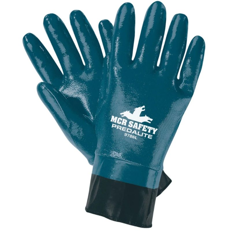 MCR Safety Gloves Predalite,Fully Coated, Safety Cuff L (9786L)