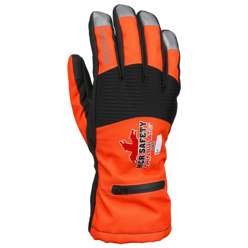 MCR Safety Gloves Multi-Task Winter-Moderate Hivis (980L)