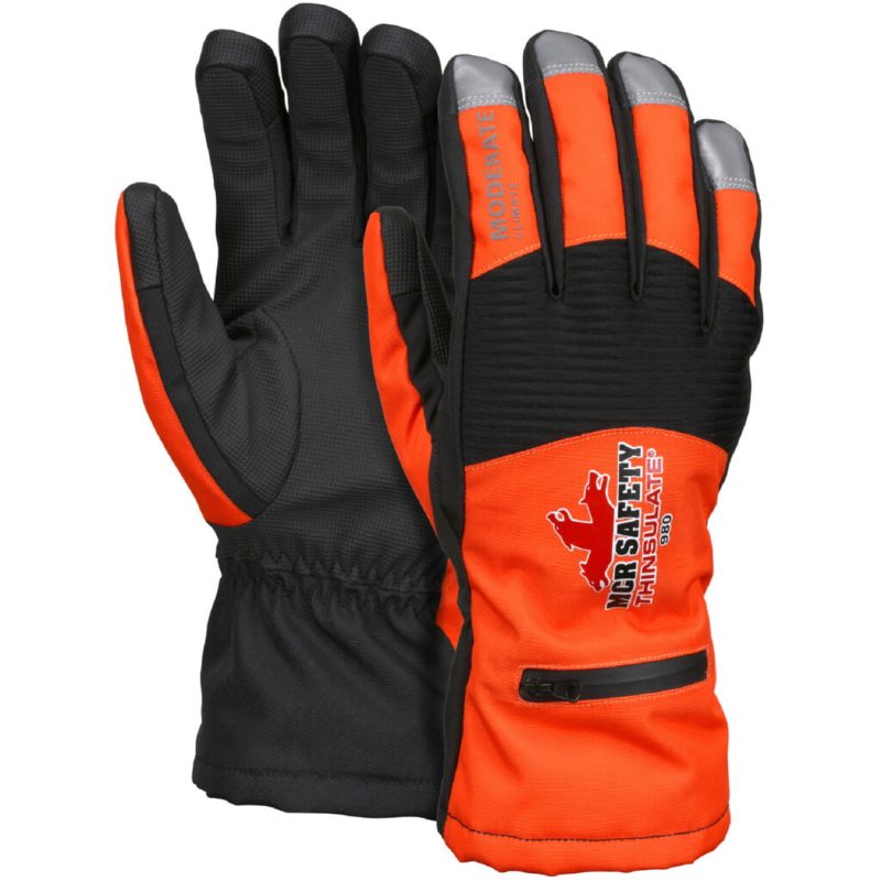 MCR Safety Gloves Multi-Task Winter-Moderate Hivis (980XL)