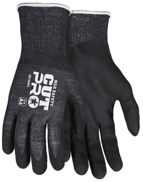 MCR Safety Gloves Cut Pro,18g Aramid liner,PU XS (9828PUXS)