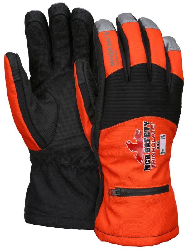 MCR Safety Gloves Multi-Task CutPro Winter-Moderate Hivis (982M)