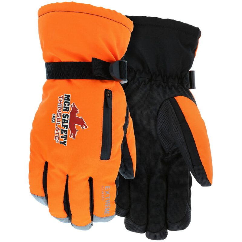 MCR Safety Gloves Multi-Task Winter-Extreme Hivis (983L)