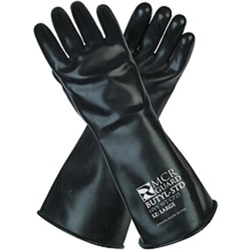 MCR Safety Gloves Unsupported Butyl Glove,14",25 Mil (CP25S)